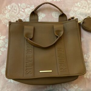 Large Like New Steve Madden Brown Work/Computer Bag